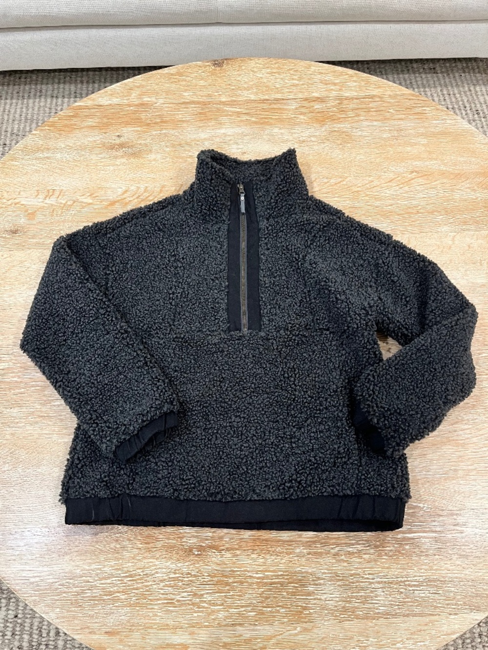 Aventura Clothing Astoria Fleece Top in Anthracite Size XS